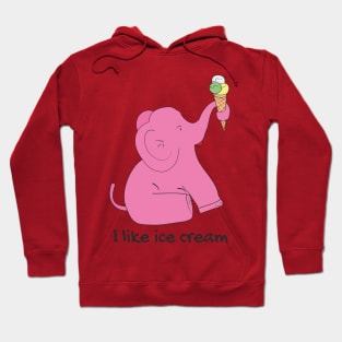 Pink Elephant Hoodie